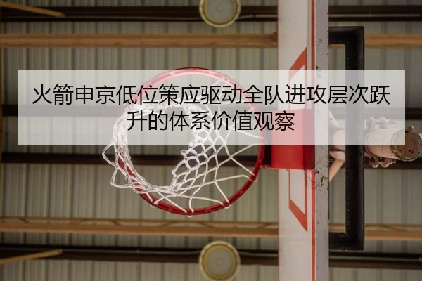 火箭申京低位策应驱动全队进攻层次跃升的体系价值观察